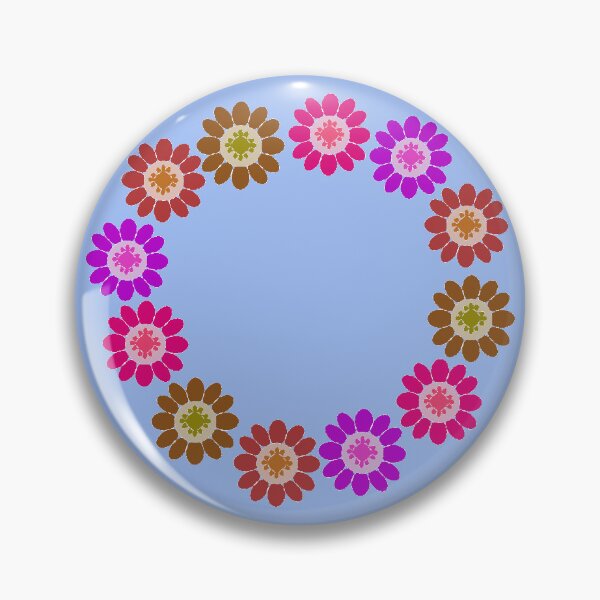 Item preview, Abstract flower repeating pattern pastel blue designed and sold by Svasti Arts and Designs.