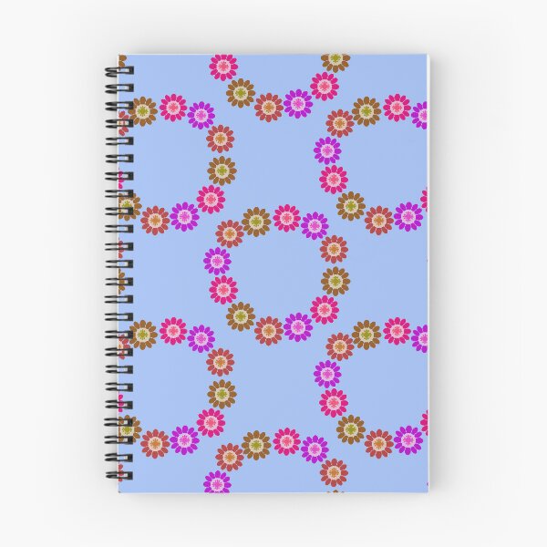 Item preview, Abstract flower repeating pattern pastel blue designed and sold by Svasti Arts and Designs.