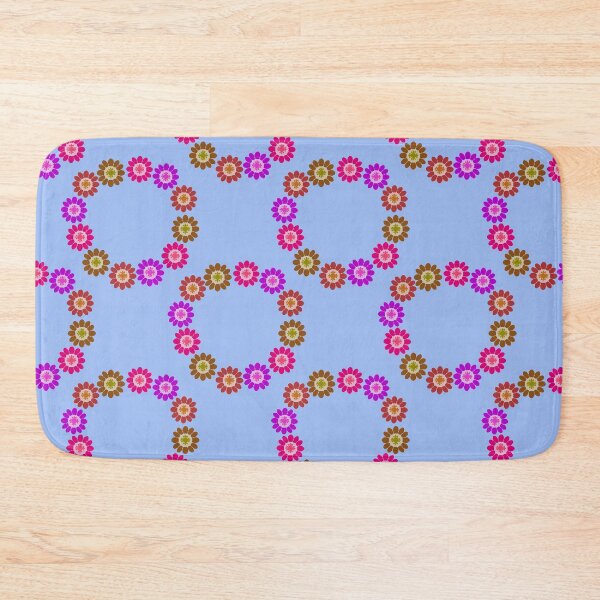 Item preview, Abstract flower repeating pattern pastel blue designed and sold by Svasti Arts and Designs.