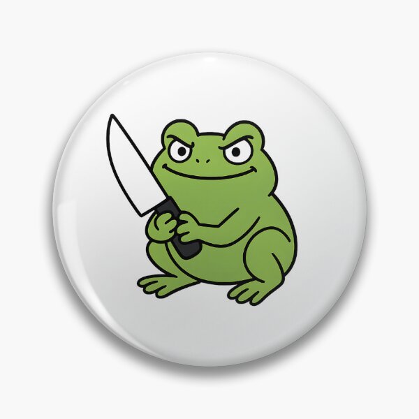 Item preview, Frog with a Knife Meme Funny desgin  designed and sold by StickyGuys.