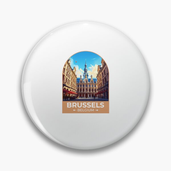 Item preview, Brussels - Belgium Sticker designed and sold by TulipaGraphics.