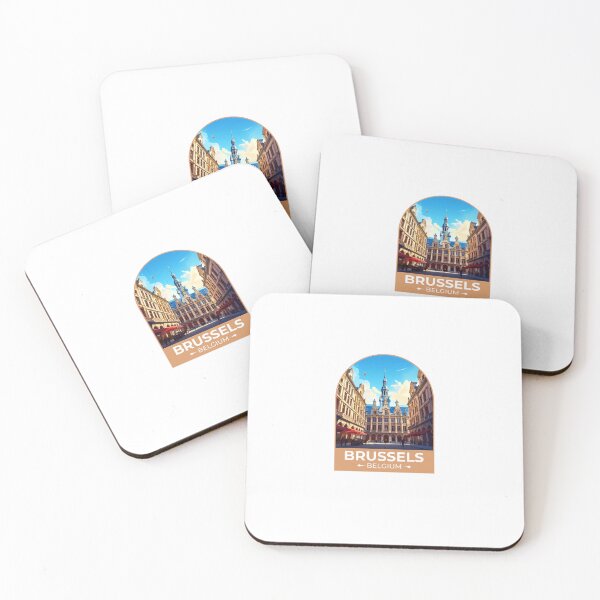 Item preview, Brussels - Belgium Sticker designed and sold by TulipaGraphics.