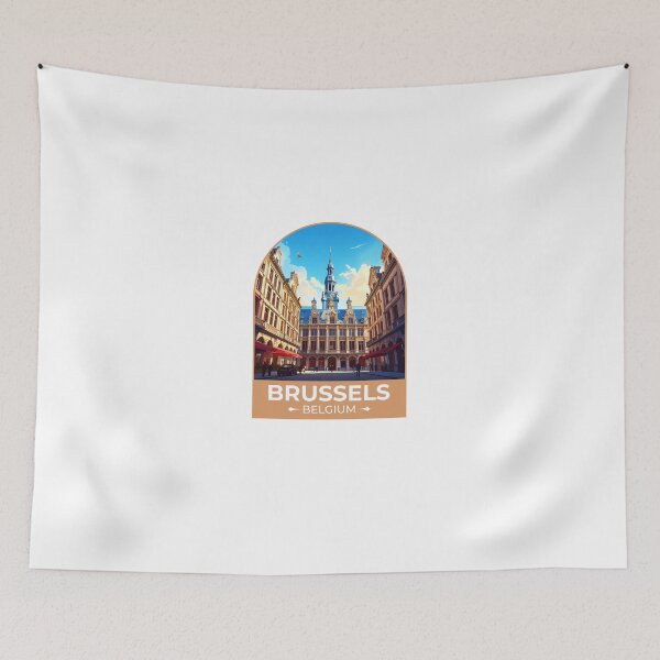 Item preview, Brussels - Belgium Sticker designed and sold by TulipaGraphics.