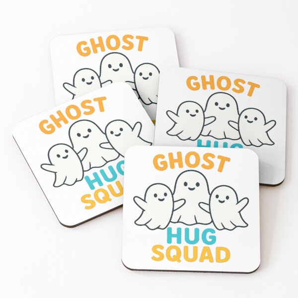 Item preview, Ghost Hug Squad – Cute Kawaii Friendly Ghosts with Hug Message designed and sold by DadGenX.