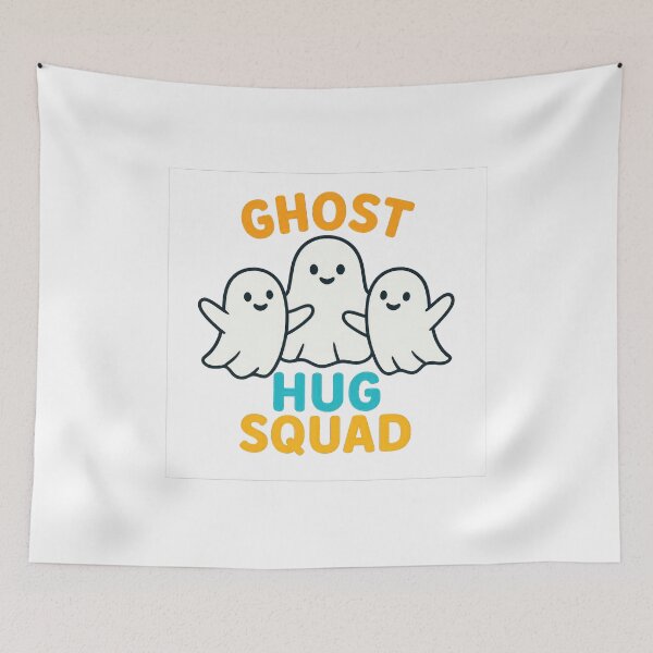 Item preview, Ghost Hug Squad – Cute Kawaii Friendly Ghosts with Hug Message designed and sold by DadGenX.