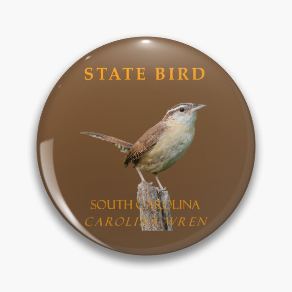 Item preview, South Carolina Territory Bird The Thryothorus Wren designed and sold by taiche.