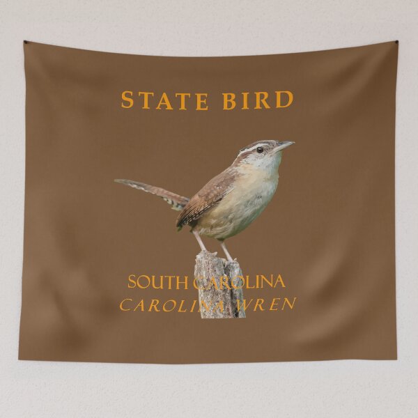 Item preview, South Carolina Territory Bird The Thryothorus Wren designed and sold by taiche.