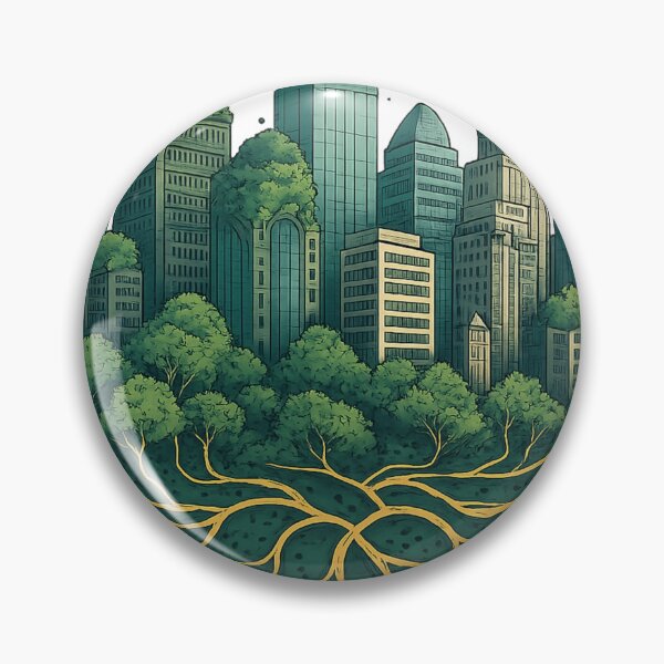 Item preview, Urban Nature Integration - City Ecotherapy Art - Urban Planner Gift designed and sold by TONSNAP.