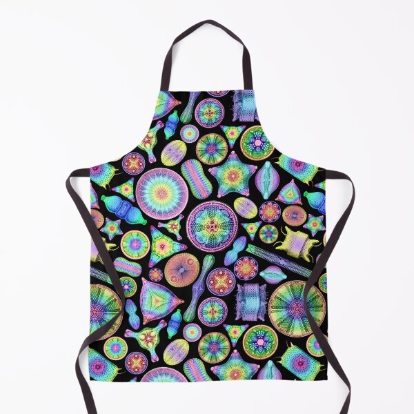 Item preview, Ernst Haeckel Rainbow Diatoms on Black designed and sold by aimeewilson.