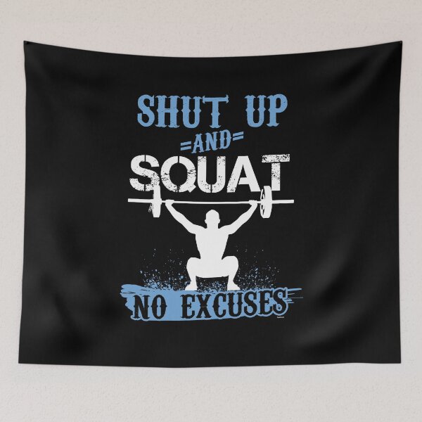 Item preview, Squat No Excuses designed and sold by TomGiantDesigns.