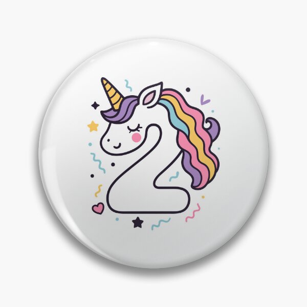 Artikelvorschau, Kinder Einhorn 2. Geburtstag 2 Jahre alt Zweiter Bday entworfen und verkauft von Blok45.
