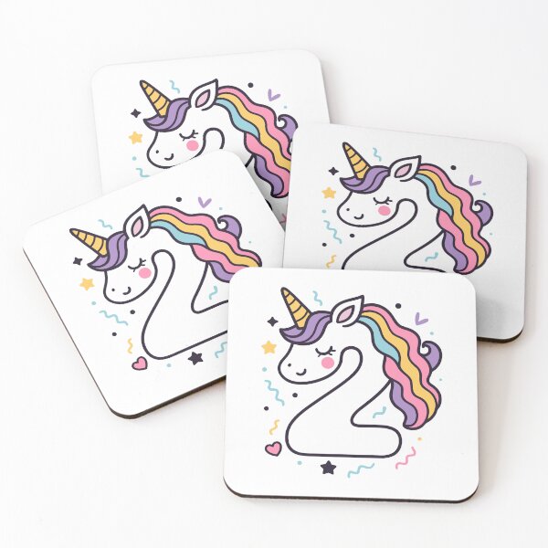 Item preview, Kids Unicorn 2th Birthday 2 Years Old Second Bday designed and sold by Blok45.