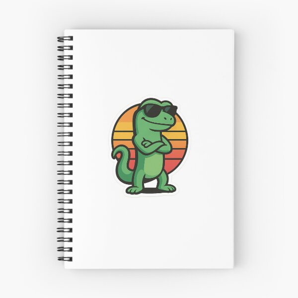 Item preview, Retro Sunset Cool Lizard - Vintage Style Gecko in Sunglasses designed and sold by nubiestore.