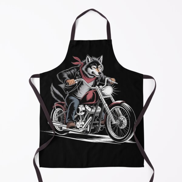 Item preview, Biker Wolf Riding Motorcycle | Wild Rider Wolf Design designed and sold by NO-STUDIO.