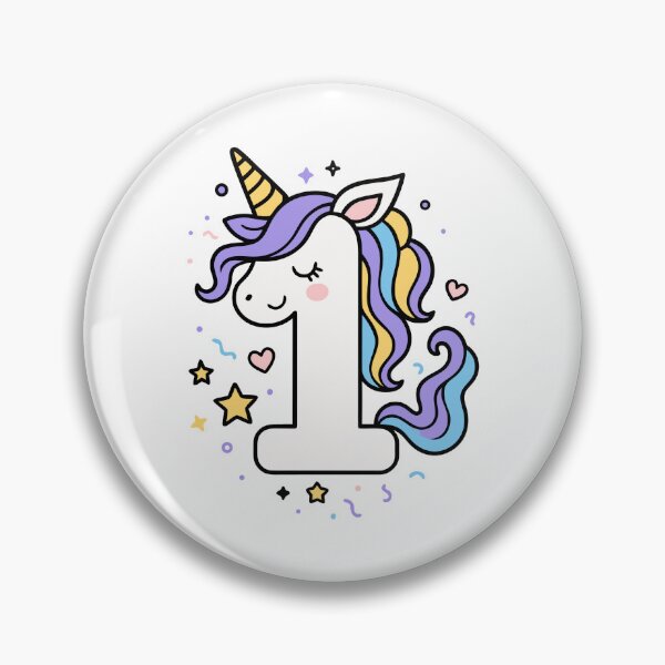 Item preview, Kids Unicorn 1th Birthday 1 Years Old First Bday designed and sold by Blok45.