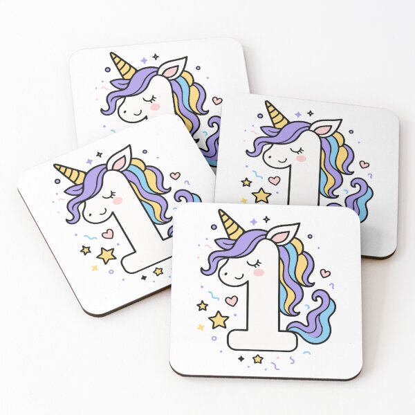 Item preview, Kids Unicorn 1th Birthday 1 Years Old First Bday designed and sold by Blok45.