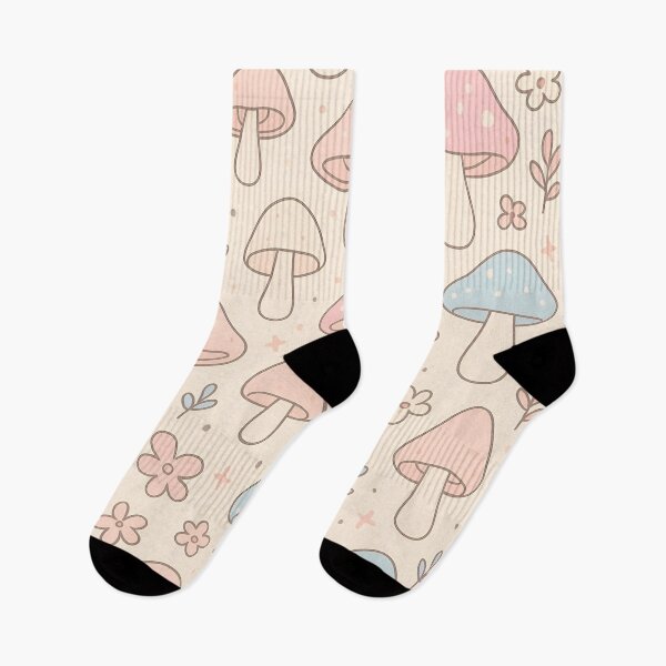 Item preview, Pastel Cottagecore Mushrooms Seamless Pattern designed and sold by StickyGuys.