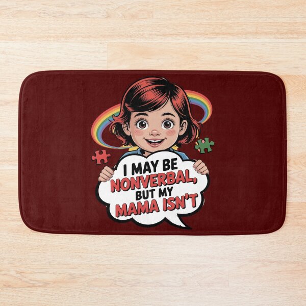 Item preview, I May Be Nonverbal, But My Mama Isn’t - Girl designed and sold by GENX-AUTISM-DAD.