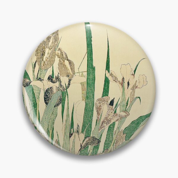 Item preview, Iris and Grasshopper by Katsushika Hokusai, 1833 designed and sold by UBU-space.