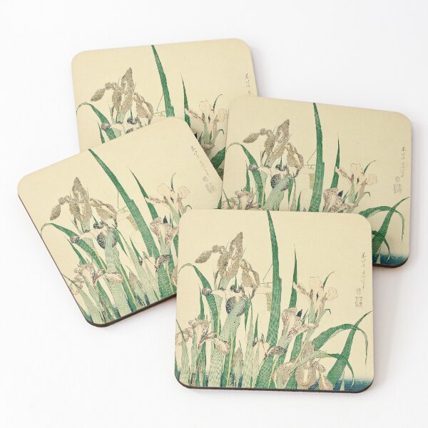 Item preview, Iris and Grasshopper by Katsushika Hokusai, 1833 designed and sold by UBU-space.
