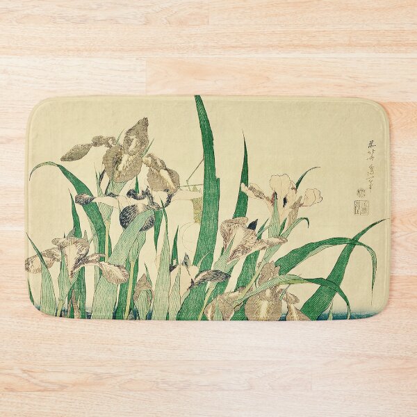 Item preview, Iris and Grasshopper by Katsushika Hokusai, 1833 designed and sold by UBU-space.