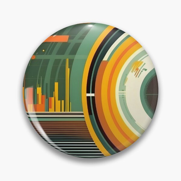 Item preview, Big data abstract visualization concept in dark retro color palette. AI Generative content designed and sold by dvoevnore.