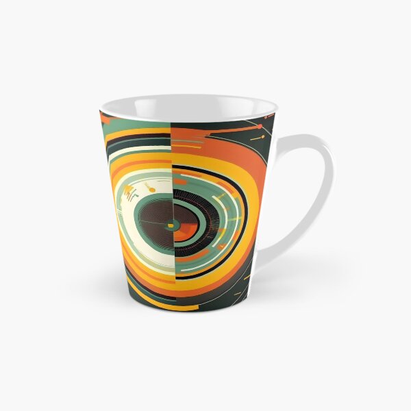 Item preview, Big data abstract visualization concept in dark retro color palette. AI Generative content designed and sold by dvoevnore.