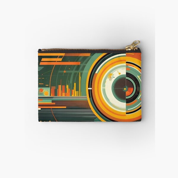 Item preview, Big data abstract visualization concept in dark retro color palette. AI Generative content designed and sold by dvoevnore.