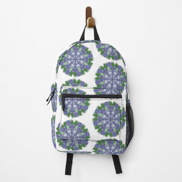 Item preview, Botanical Spirit Mandala – Green & Violet Floral Energy designed and sold by LouiseRossArt.