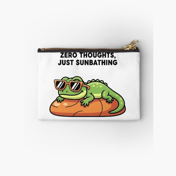 Item preview, Zero Thoughts Just Sunbathing – Cute Chill Lizard with Sunglasses designed and sold by Nirbhay.