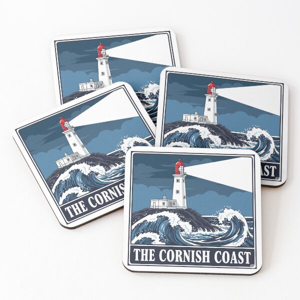 Item preview, Cornish Coast Lighthouse | Godrevy, England Graphic Art designed and sold by Digital Dreams Arts.