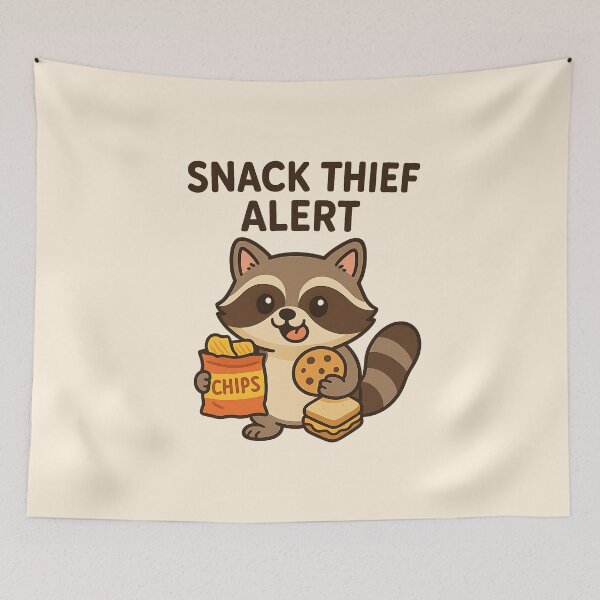 Item preview, Snack thief alert designed and sold by musthavewords.