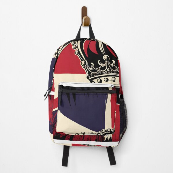 Item preview, United Kingdom UK Royal Crown on Great Britain flag background as concept of monarchy and King Charles coronation.  watercolor illustration. AI Generative content designed and sold by dvoevnore.