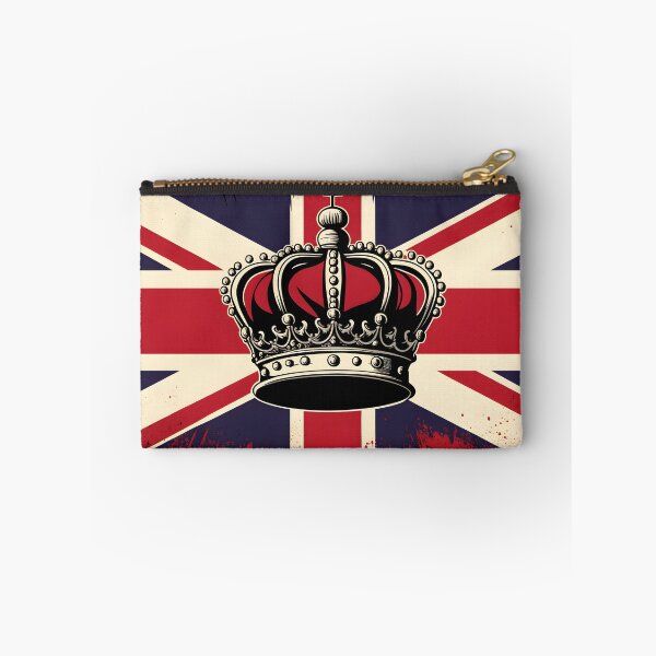 Item preview, United Kingdom UK Royal Crown on Great Britain flag background as concept of monarchy and King Charles coronation.  watercolor illustration. AI Generative content designed and sold by dvoevnore.