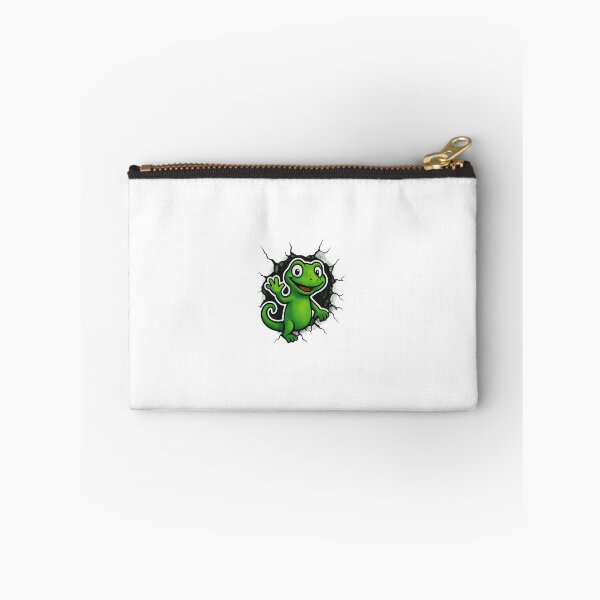 Item preview, Happy Lizard Breaking Through Wall - Fun Reptile Design designed and sold by nubiestore.