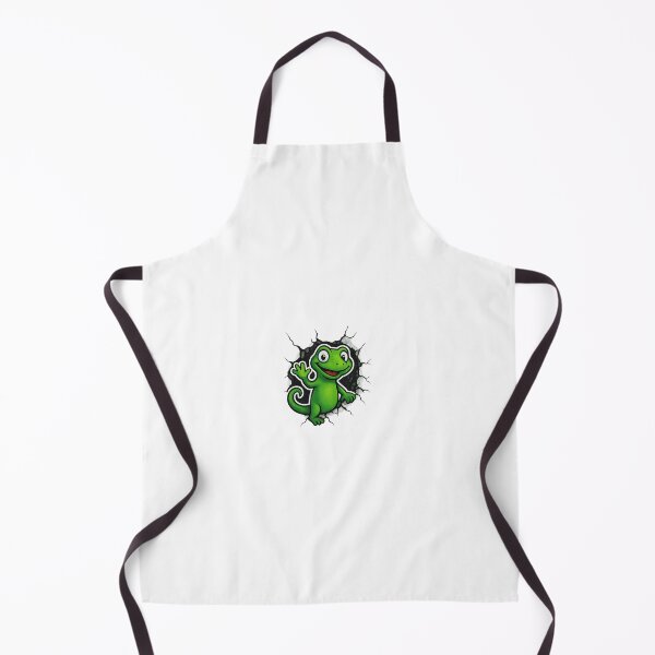 Item preview, Happy Lizard Breaking Through Wall - Fun Reptile Design designed and sold by nubiestore.