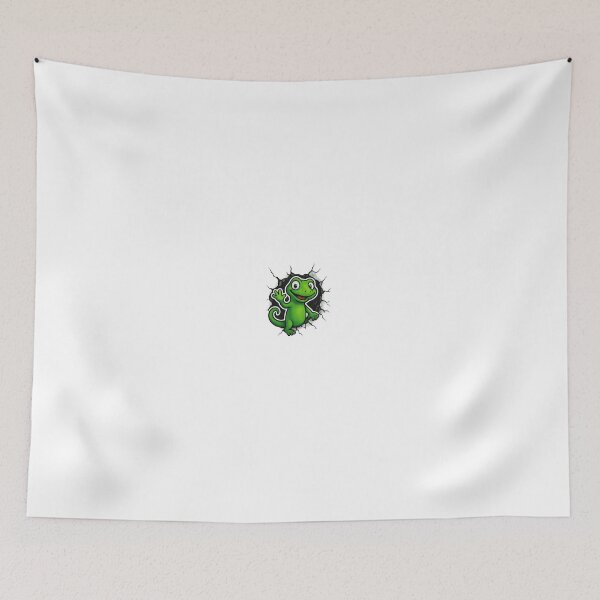Item preview, Happy Lizard Breaking Through Wall - Fun Reptile Design designed and sold by nubiestore.