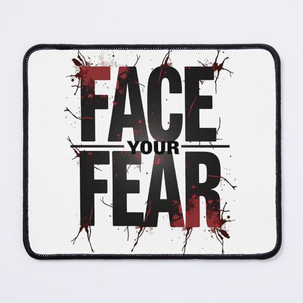 Item preview, Face Your Fear – Bold Distressed Typography Grunge Poster Tee designed and sold by Adira-And-Mom.