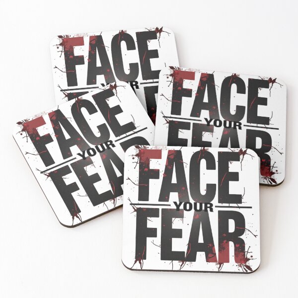 Item preview, Face Your Fear – Bold Distressed Typography Grunge Poster Tee designed and sold by Adira-And-Mom.