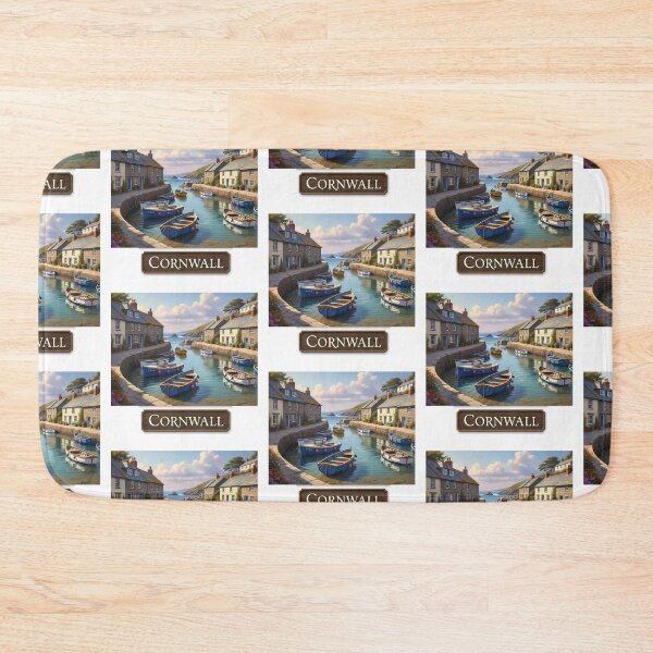 Item preview, A Quiet Cove in Cornwall: A Charming Mousehole Painting designed and sold by Digital Dreams Arts.