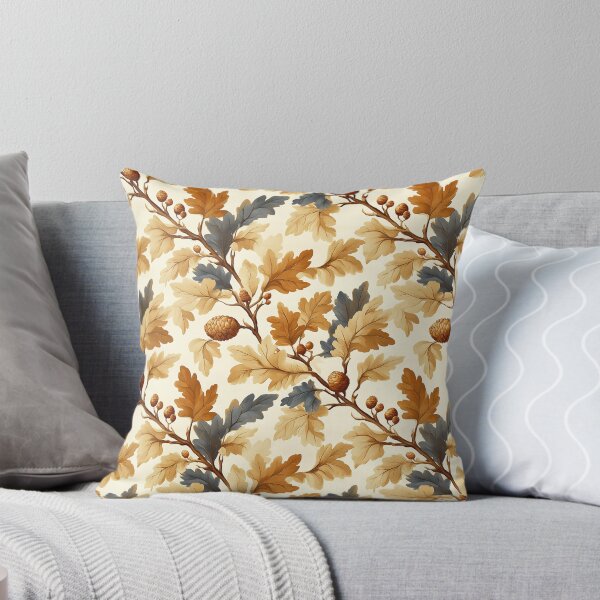 Item preview, Elegant Oak Leaf & Pinecone Fall Pattern | Classic Autumn Woodland Design designed and sold by Travelslightly.