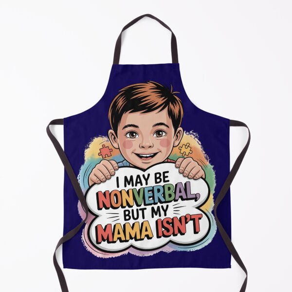 Item preview, I May Be Nonverbal, But My Mama Isn’t - Boy designed and sold by GENX-AUTISM-DAD.