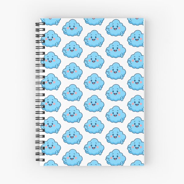 Item preview, Happy Blue Cloud – Cute Kawaii Character Design designed and sold by FreedomLine999.