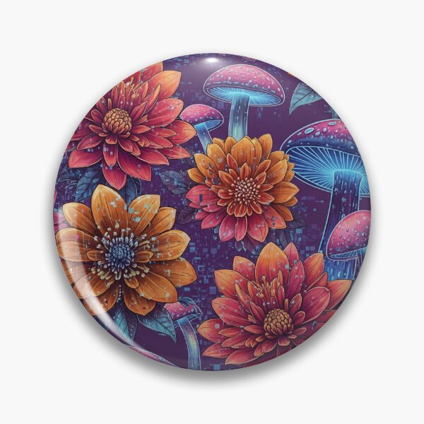 Item preview, Surreal Botanica Glitch Floral Seamless Pattern designed and sold by ColorVR.