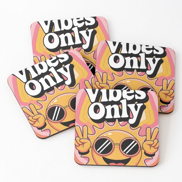Item preview, Good Vibes Only - Retro Sun with Peace Sign Art designed and sold by AV.