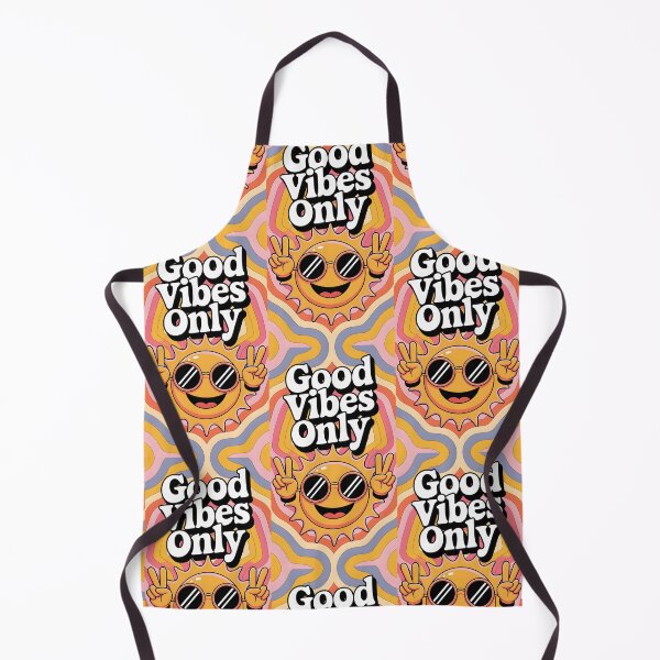 Item preview, Good Vibes Only - Retro Sun with Peace Sign Art designed and sold by AV.