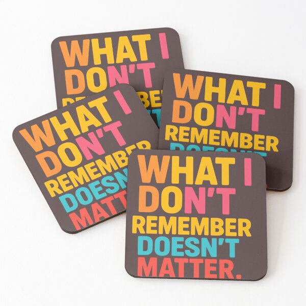 Item preview, "Ce que j’oublie ne compte pas – Citation Pop Art "What I Forget Doesn’t Matter – Bold Quote Design" designed and sold by Drawingshirts.