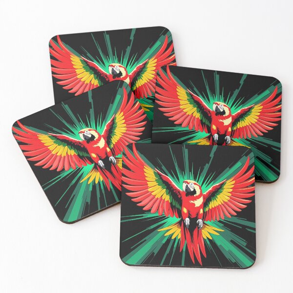Item preview, Tropical Parrot Explosion designed and sold by NeonBeast Studio.