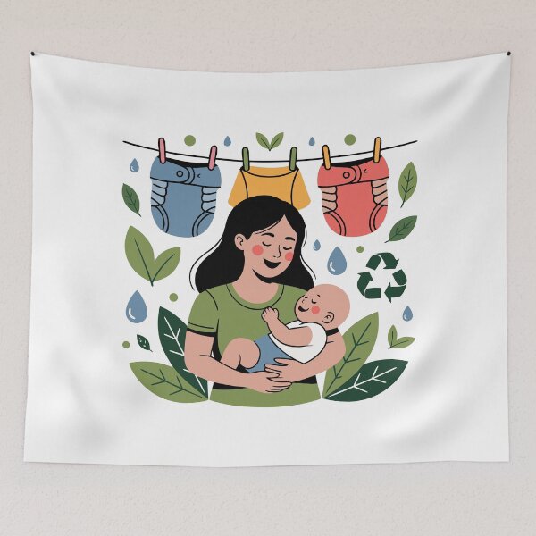Item preview, Sustainable Mama – Cloth Diaper Love & Zero Waste Living designed and sold by VividOrganica.