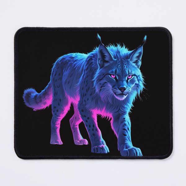 Item preview, Neon Lynx – Vibrant Wild Cat Digital Art designed and sold by NeonBeast Studio.